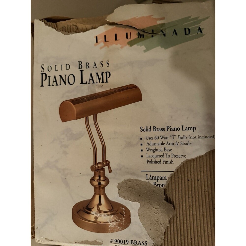 Vintage Brass Finish Adjustable Patriot Lighting Piano Lamp Bankers Desk Lamp
